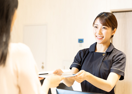 検査当日 受付・問診